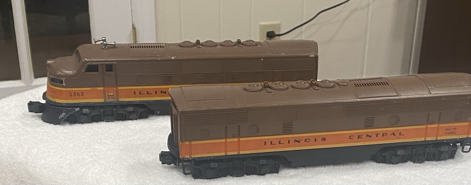 Illinois Diesel Central F3 Diesel AB Units 1955 Black lettering