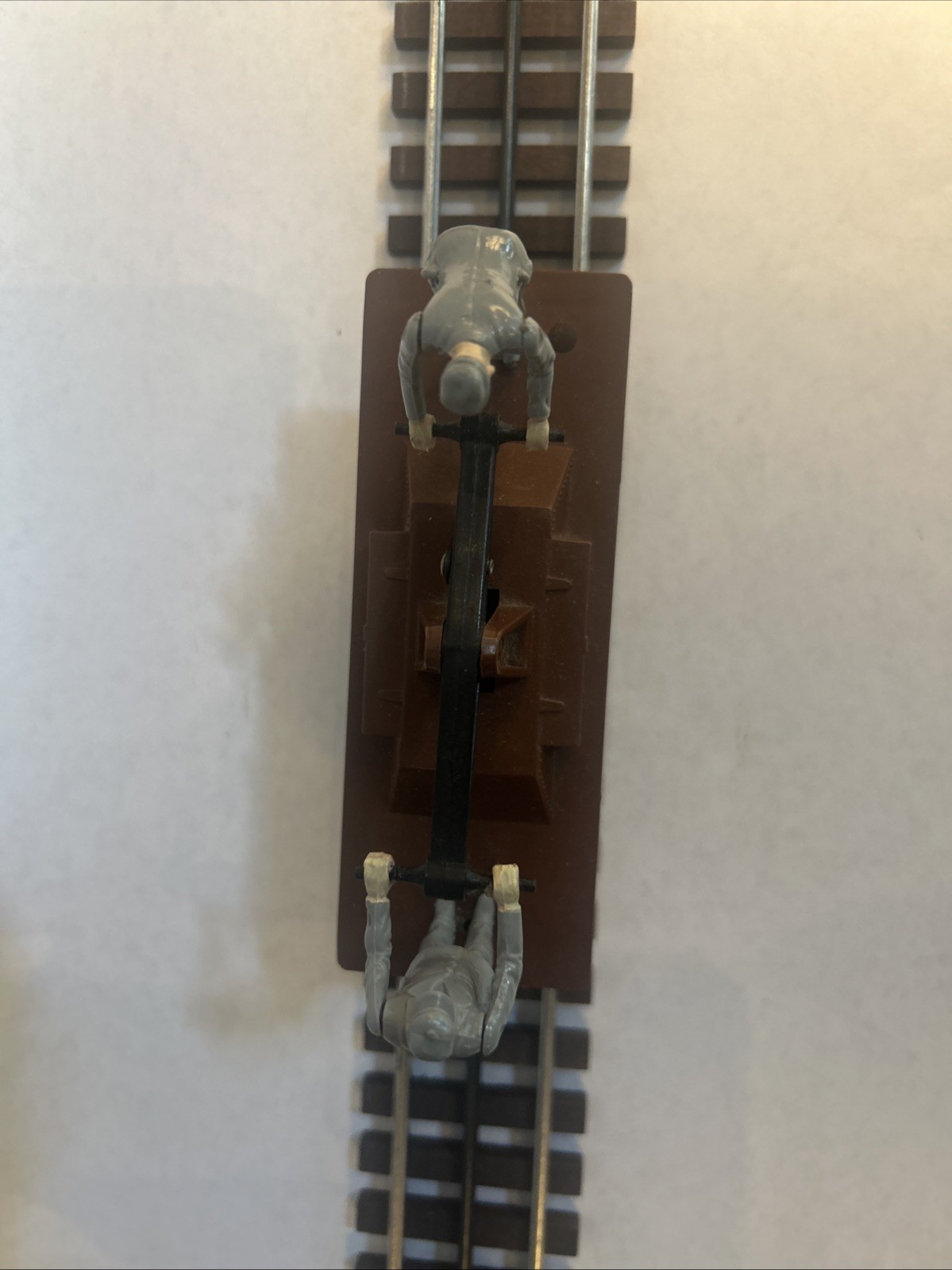 MARX 2002 Electric Handcar with Both Gray Men – O Gauge