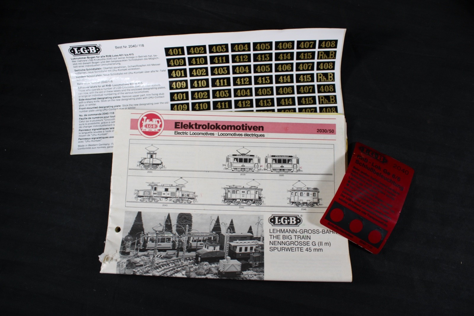 LGB 2140 II RhB Crocodile Ge 6/6 Electric Locomotive Limited Edition W Box