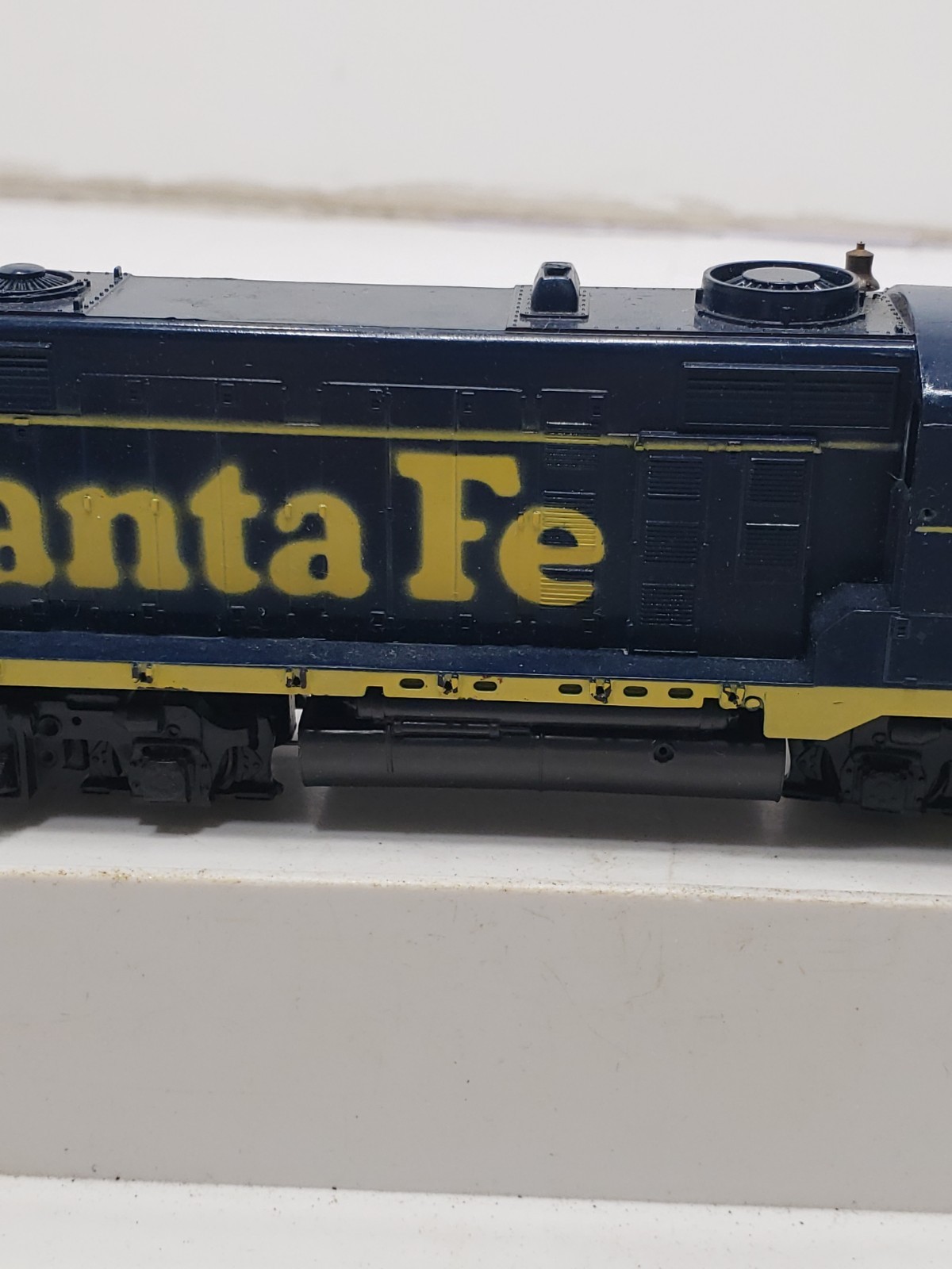 Vintage Tyco HO Scale Santa Fe Blue Bonnet Diesel Locomotive #5625 Box Untested