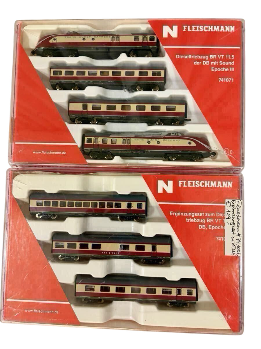 Fleischmann VT11.5 TEE DB HO Gauge DCC Sound 7-Car Set 741071 Boxed 061