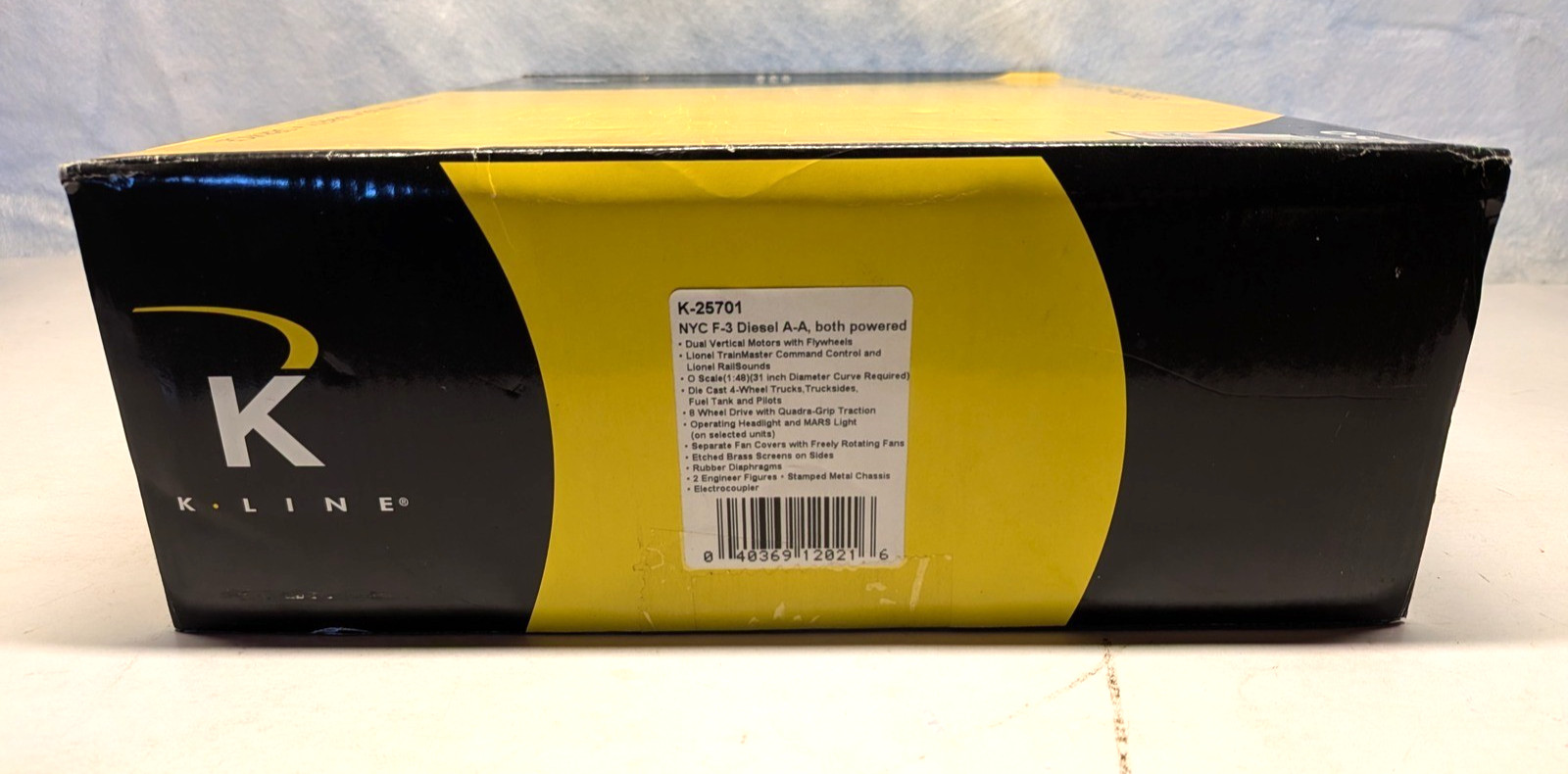 K-Line K-25701 NYC F-3 Diesel A-A, Both Powered C-9 NIB