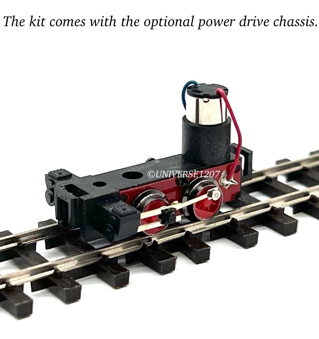 HOn30/HOe Scale PH Super Mini 0-4-0 Glass Box Steam Locomotive Kit NIB H0e 009