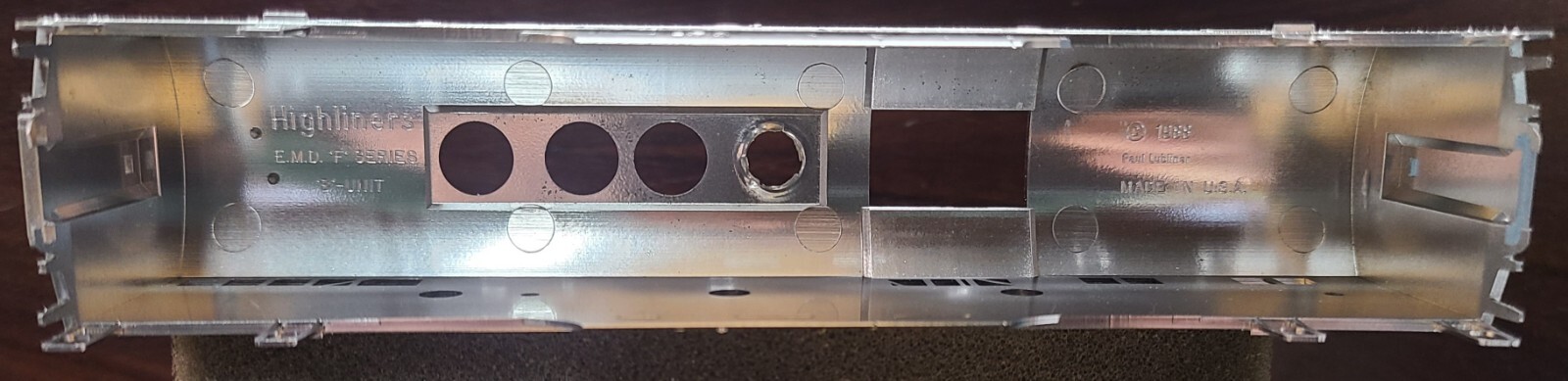 HIGHLINERS #1006, F-SERIES B-UNIT SHELL, NO SCREENS, UNDEC, PLATED, HO, NOS