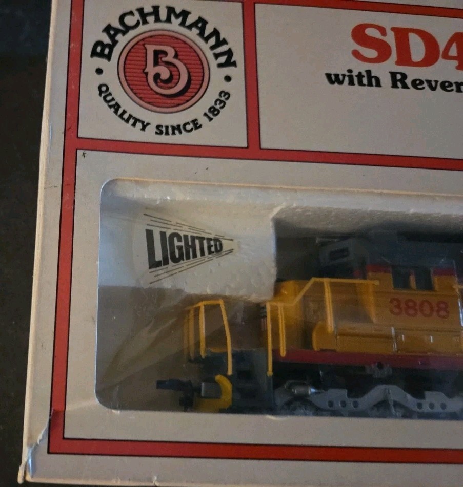 Bachmann Union Pacific SD40-2 Diesel #3808 Reversing Headlights & Blinking Warni