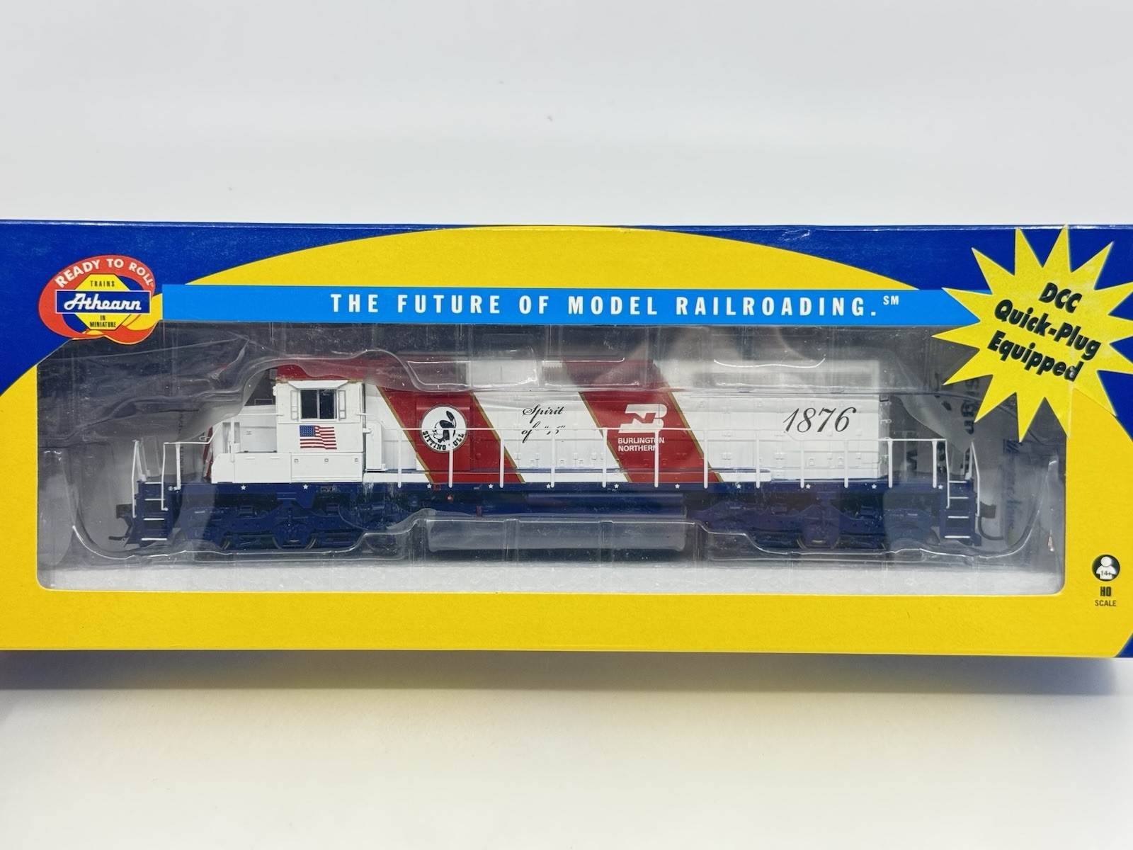 HO Athearn 95198 Burlington Northern Bicentennial SD40-2 Locomotive BN #1876