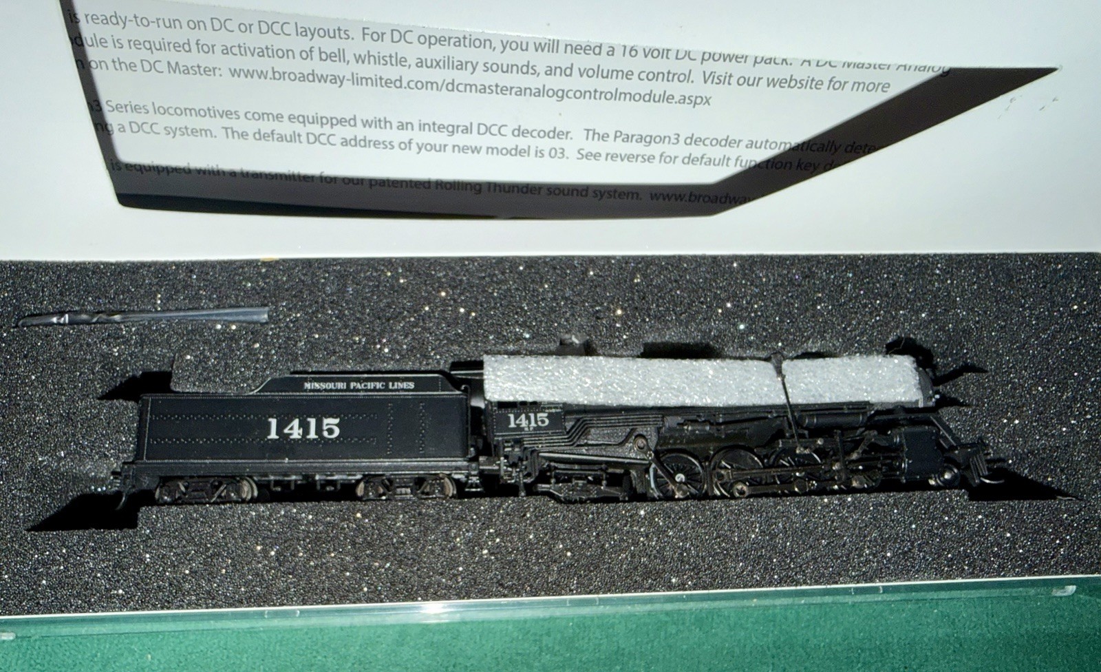 Broadway Limited Imports N Steam Locomotive Missouri Pacific 1415 Digital Sound
