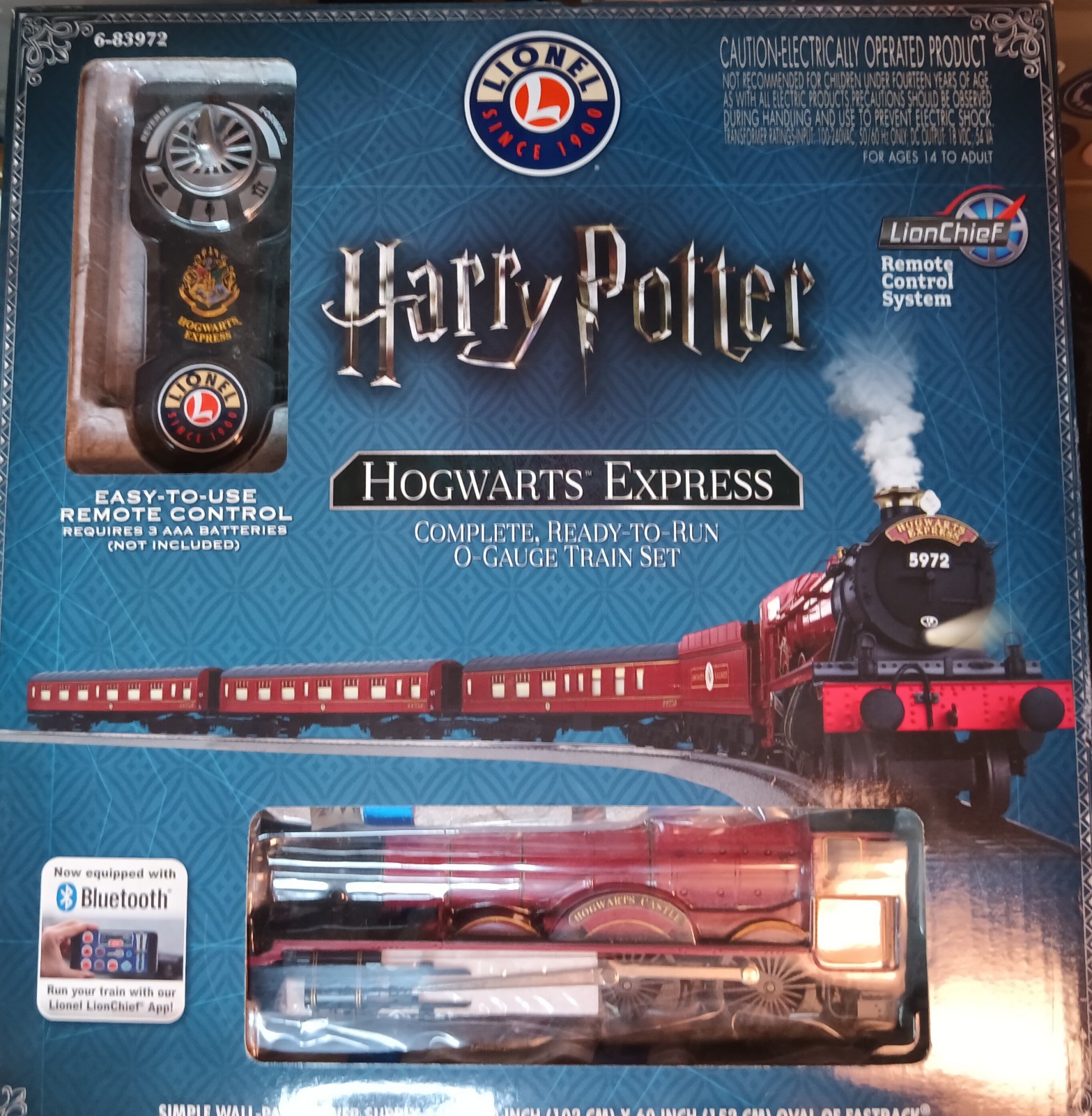 Lionel Lioncheif 6-83972 Harry Potter Hogwarts Express Bluetooth App O-Gauge