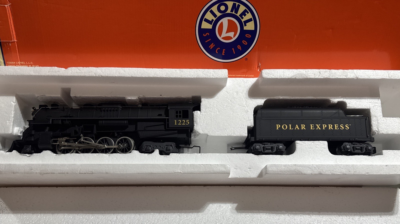 Lionel 6-28649 O Gauge Polar Express Diecast Steam Locomotive #1225 TRAIN 2-8-4