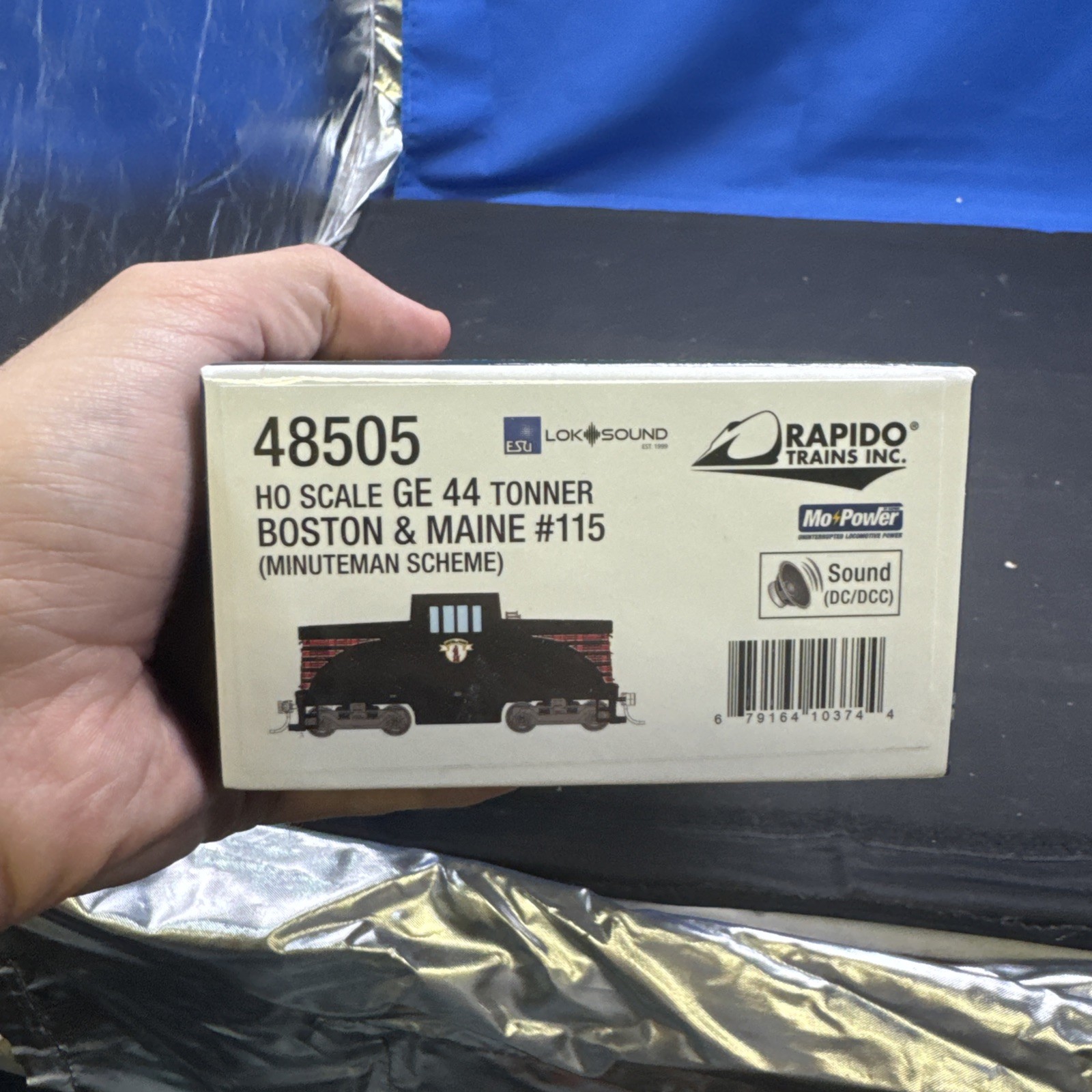RAPIDO HO GE 44 TONNER DC/DCC/SOUND BOSTON & MAINE [MINUTEMAN] #115 PN 48505