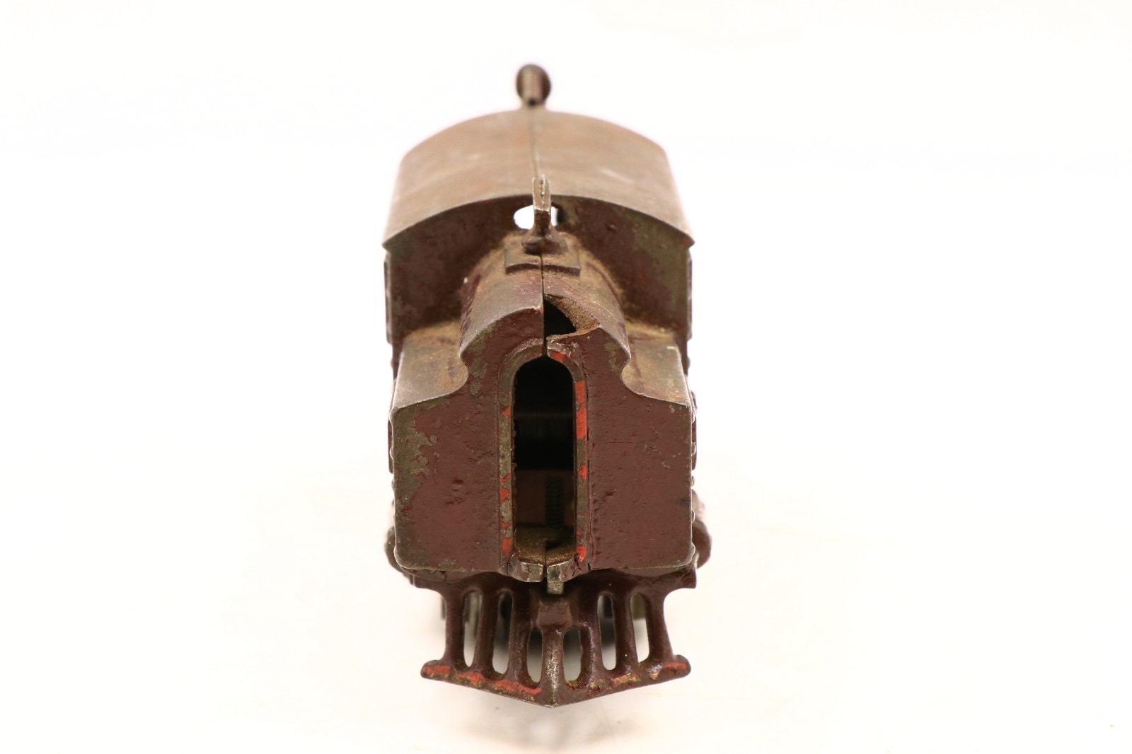 SCARCE Ives 3217 Prewar Cast Iron Locomotive Raised Letter Maroon/Red Accents