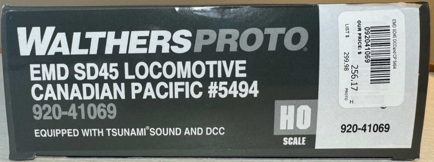 WalthersProto EMD SD45 Canadian Pacific #5494 DCC Tsunami Sound