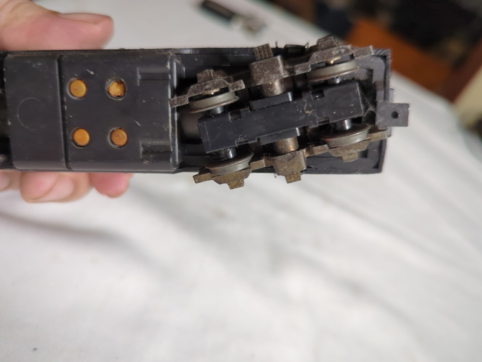 HTF Ho Gauge Heavy Brass Or Steel Santa Fe Locomotive Shell & B Unit