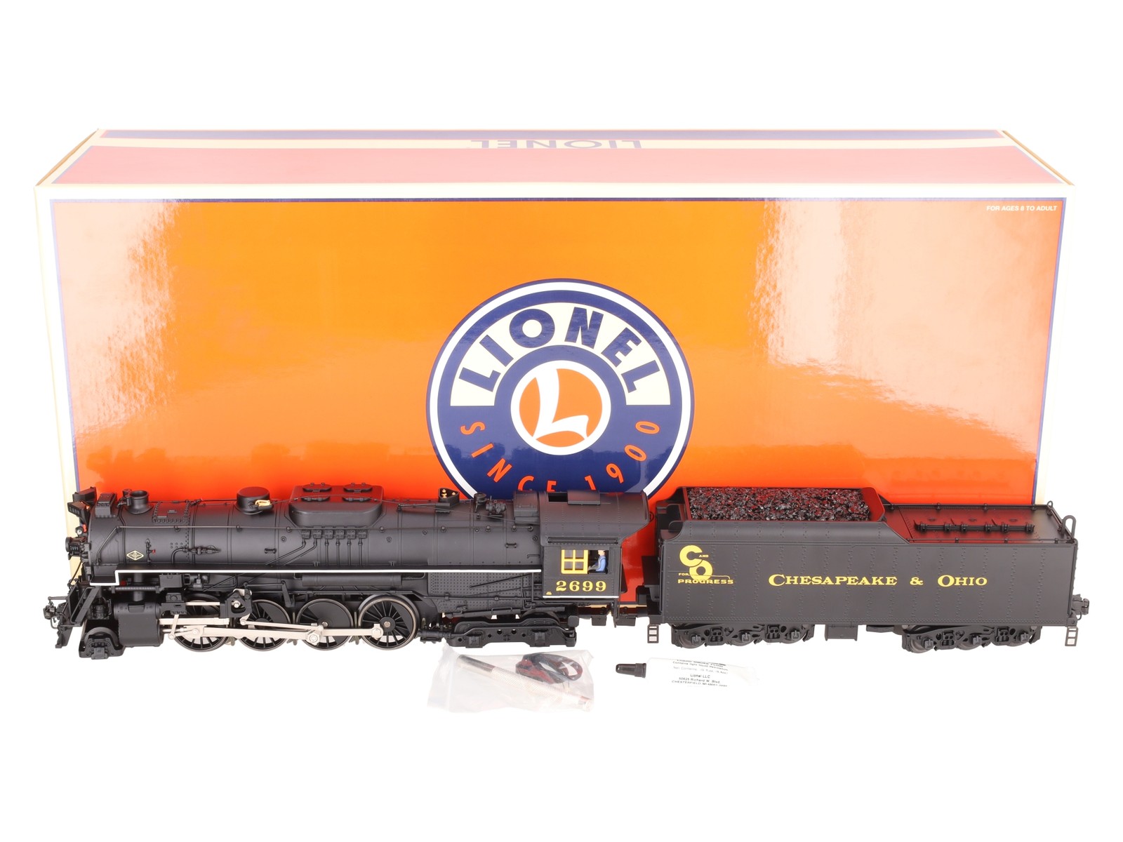 Lionel 6-38076 O Gauge Chesapeake & Ohio 2-8-4 Berkshire Steam Locomotive #2699