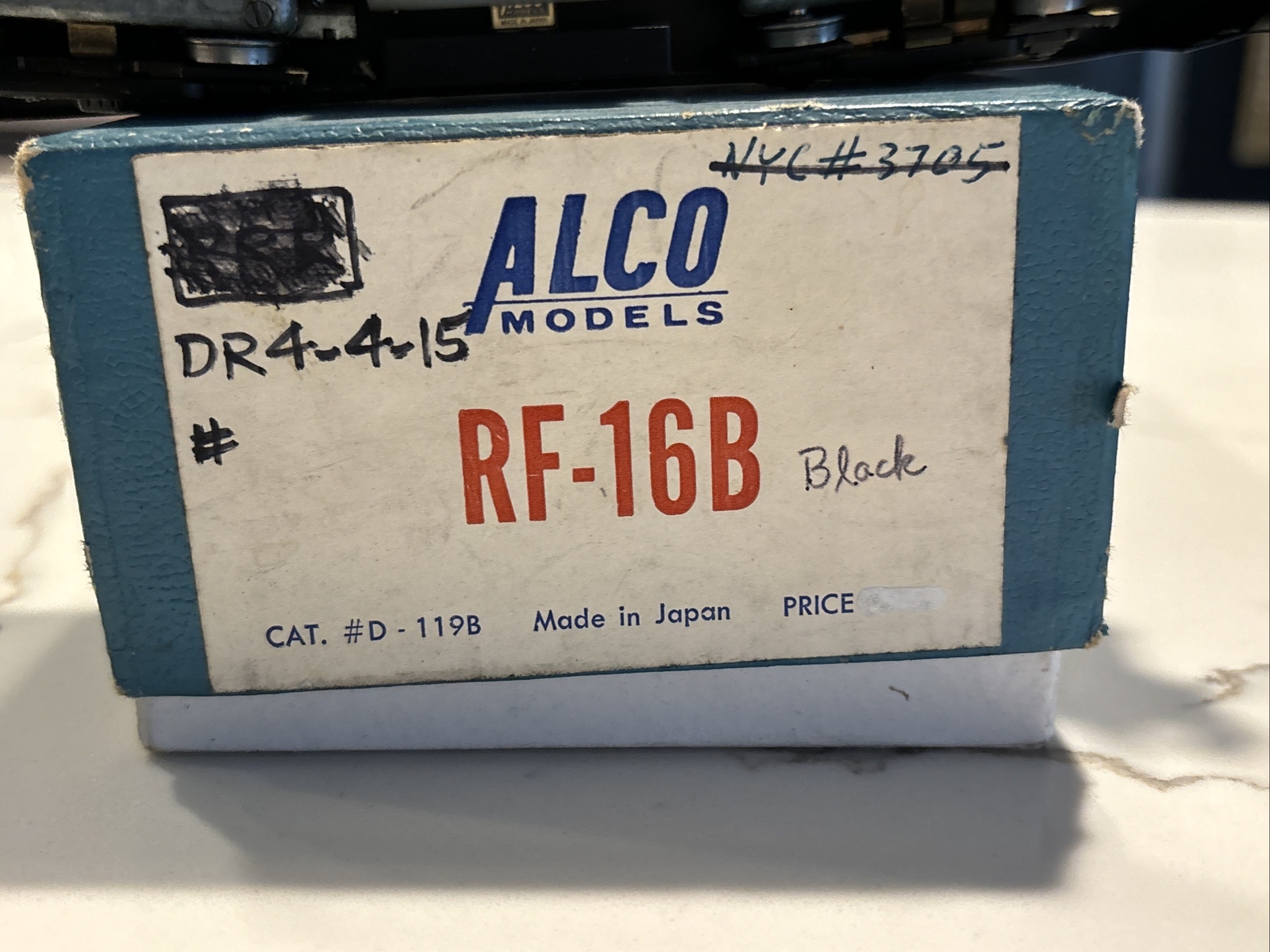Baldwin RF-16A RF-16B Set Alco Brass HO Black N.Y.C Unused