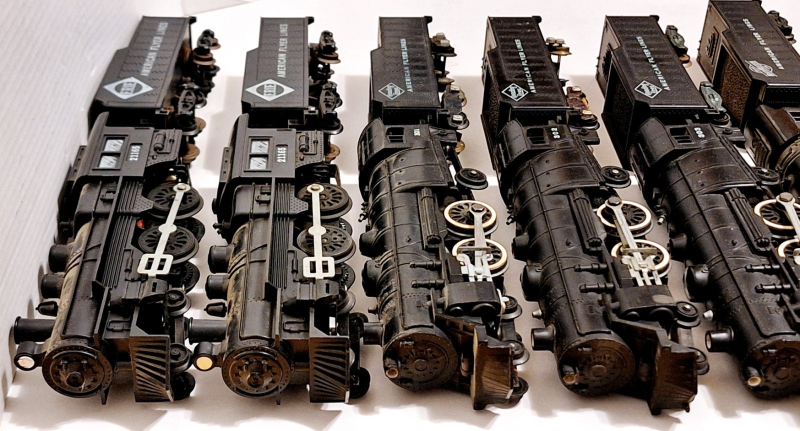 Vintage American Flyer S-Gauge Trains Lot 8 Steam Locomotives w Tenders Most Run