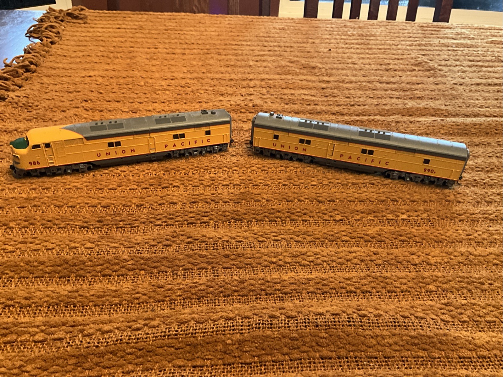 Broadway Limited Union Pacific #986 & 990 Tested With 9Volt Battery