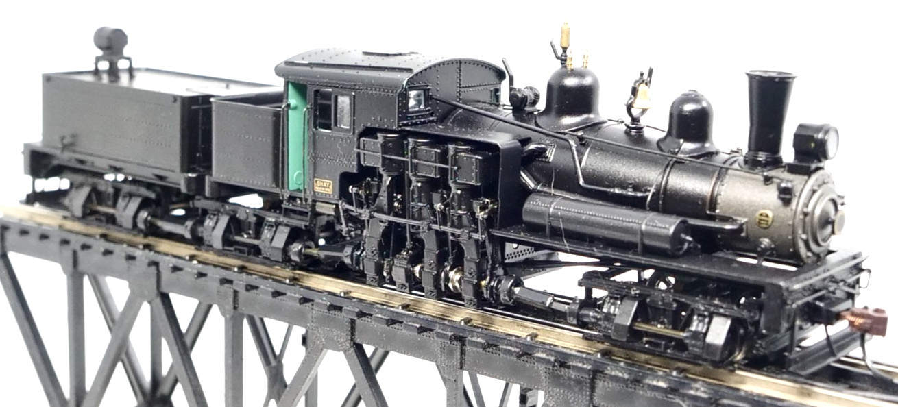 Spectrum 84704 HO 80 Ton 3 truck Shay Oil Bunker DCC SOUND Steam Loco Tested