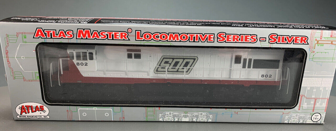 HO Atlas Master Silver Soo Line LNose U30C Diesel Locomotive #802 DC HO0052