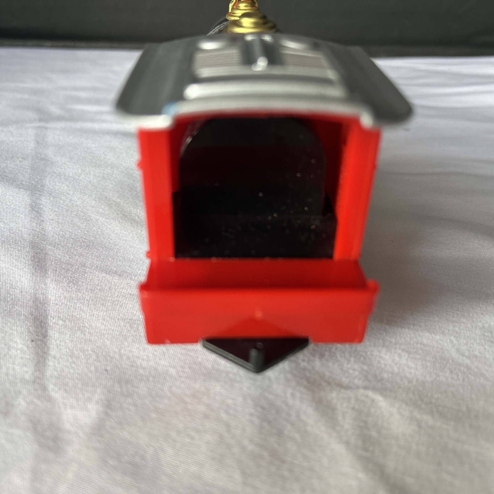 Vintage ToySmith 7042 Pull Back Train Locomotive Toy Red Black Gold 08/13/325
