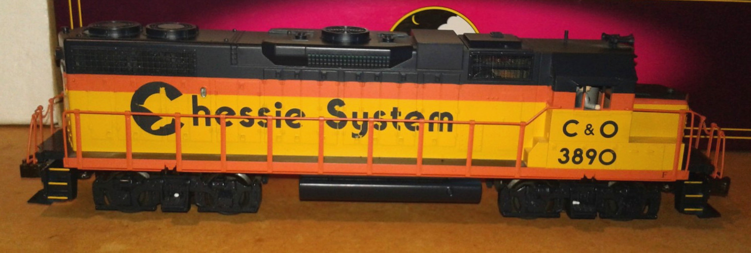 O 3-RAIL MTH EMD GP38-2 CHESSIE SYSTEM C&O #3890 20-2186-1 PROTOSOUND