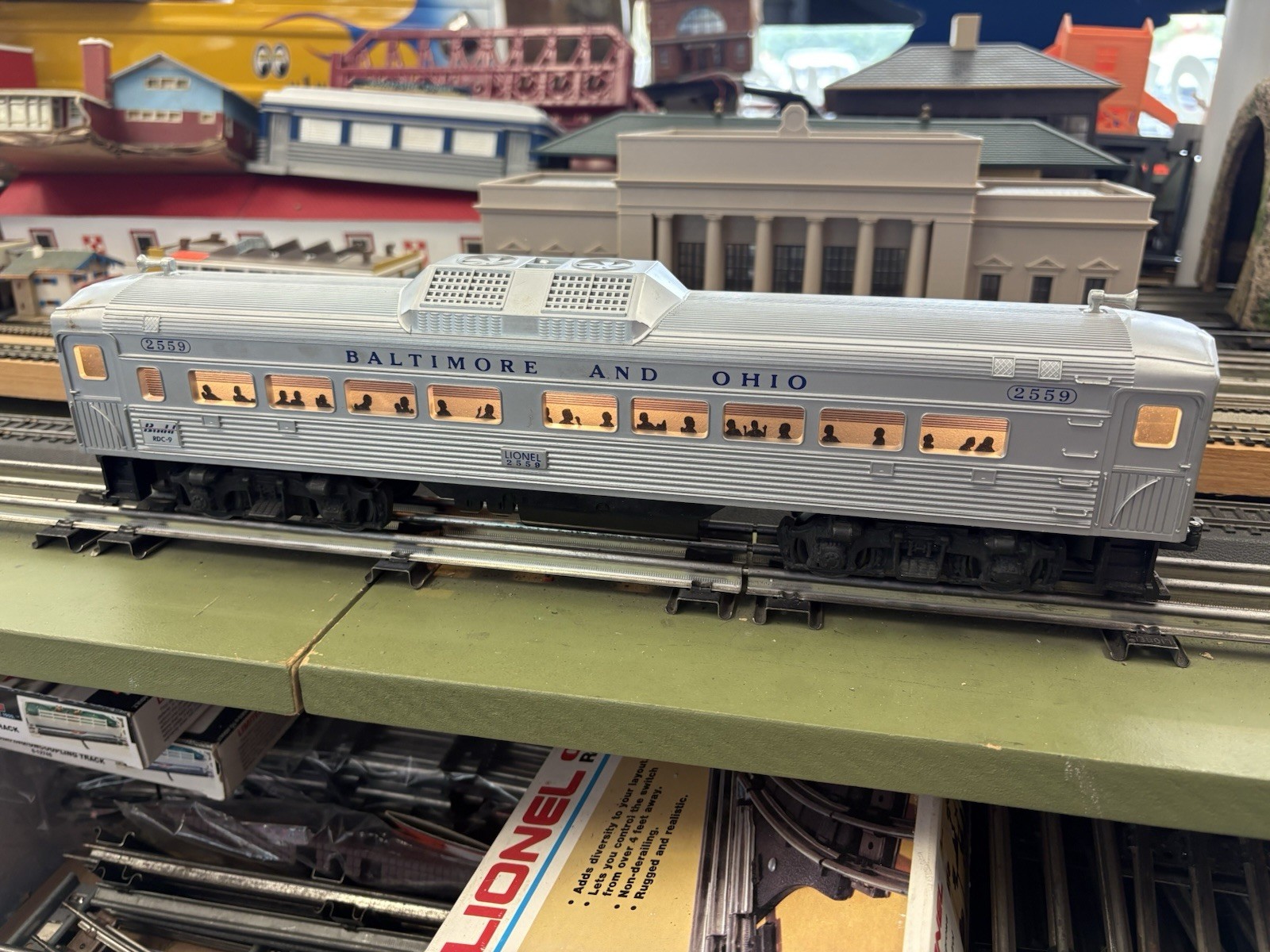 + Lionel Postwar O Gauge B&O Baltimore & Ohio 2559 RDC Dummy Budd Car w/ Box