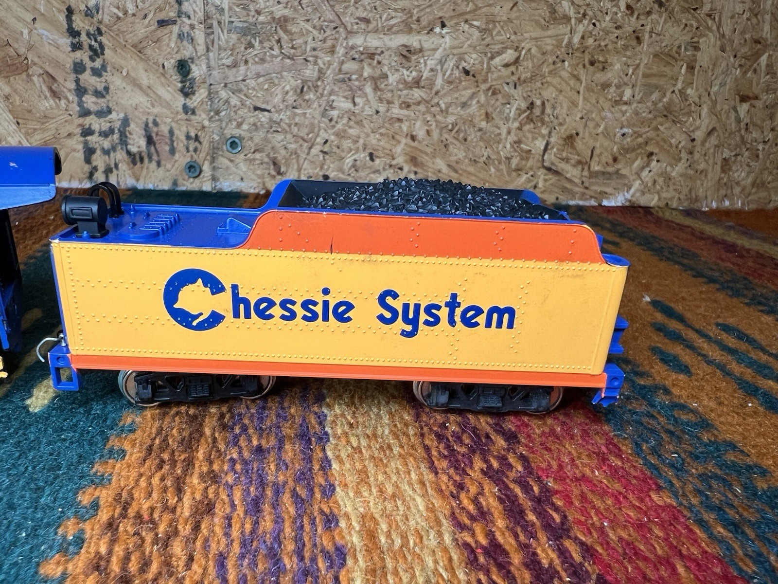 Mehano HO Scale 4301 C&O Chessie Steam Locomotive & Tender Tested (read)