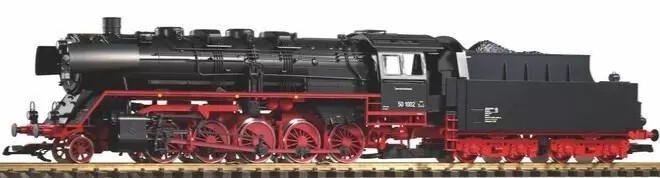 PIKO G Scale ~ DB III BR50 Steam Locomotive ~ Lights & Smoke ~ 37246