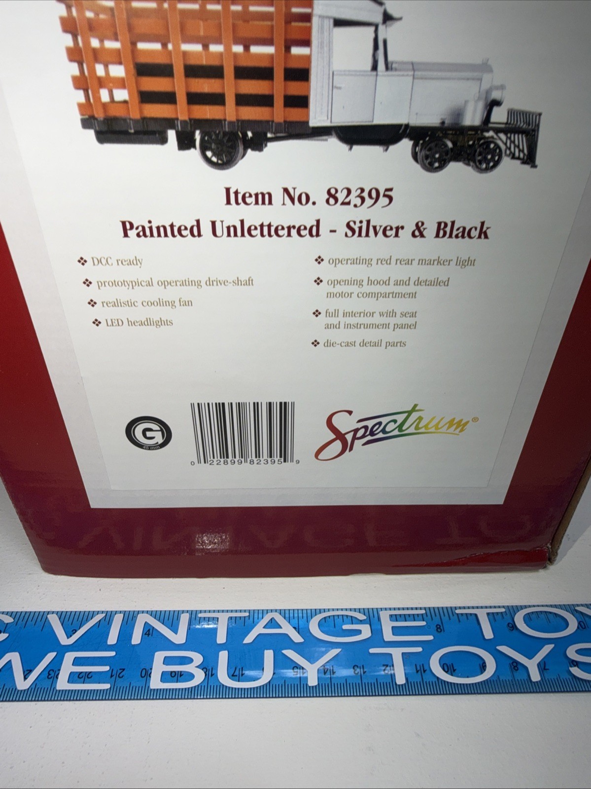 BACHMANN SPECTRUM G RAIL TRUCK 1:20.3 SCALE NARROW GAUGE 82395 Silver & Black