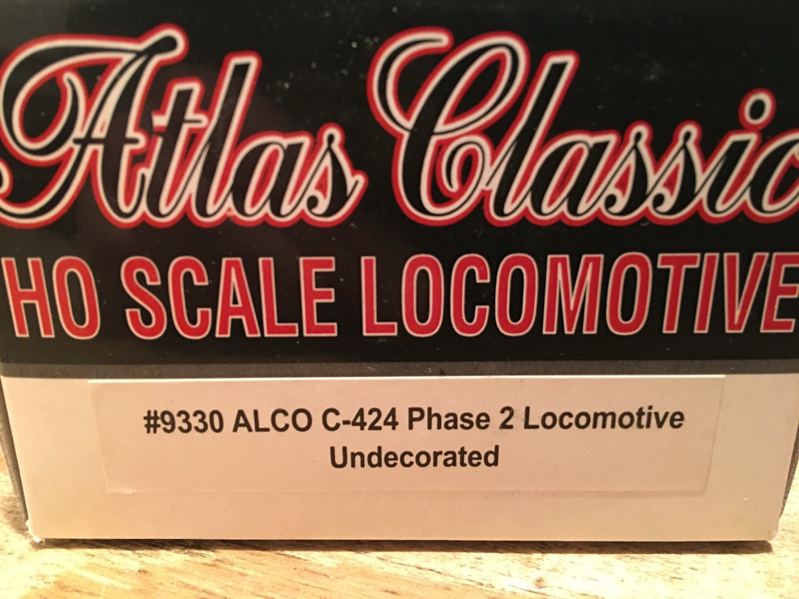 HO Atlas Classic 9330 Undecorated ALCO C-424 Powered Diesel Locomotive