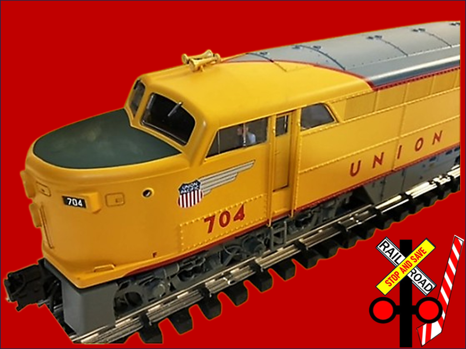 ATLAS O GAUGE 1230-1 U.P. ERIE BUILT FM A DUAL-PWRD & 1233 E/B/FM B NON-PWRD LN