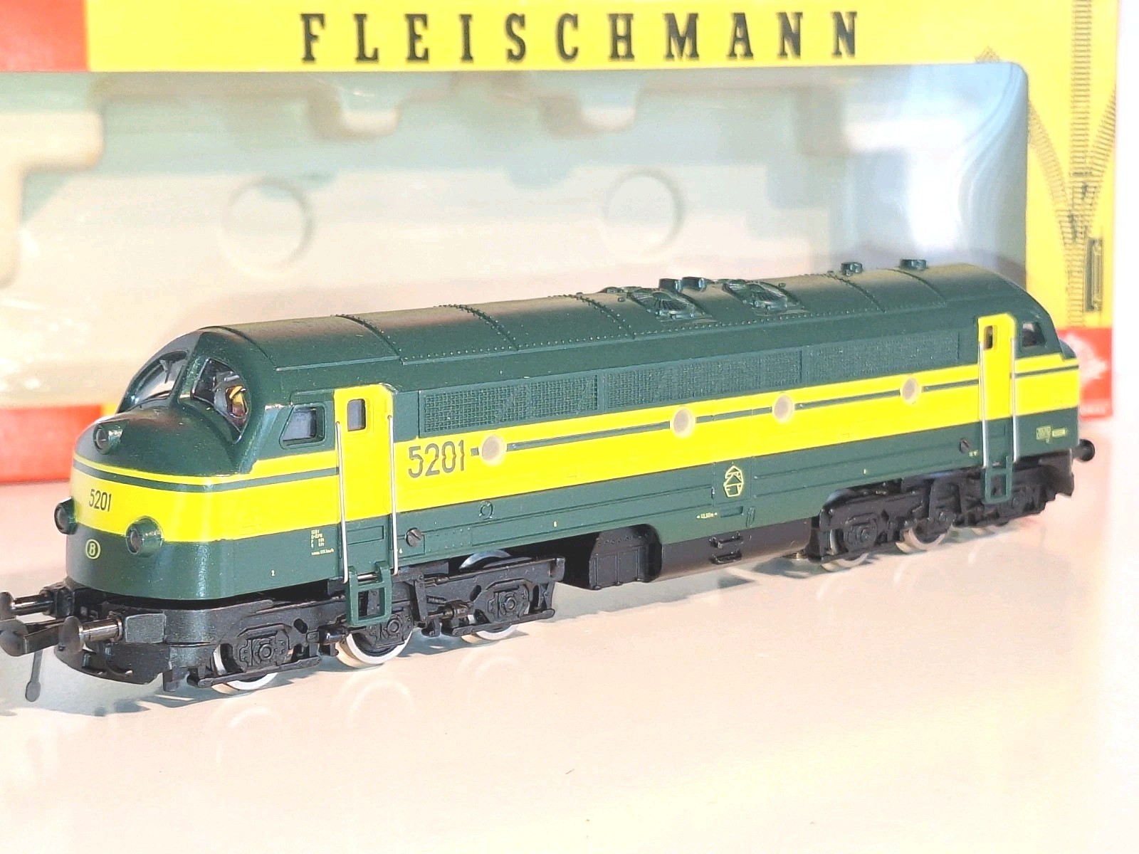 Fleischmann 4270 SNCB Diesel. New Old Stock. Mint Cond. Boxed. HO. 2 rail DC