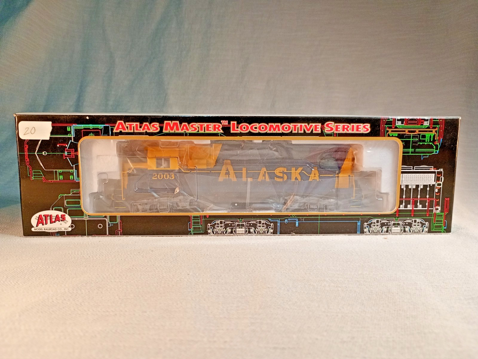 Atlas Master HO Scale Alaska GP38 #2004 Diesel Locomotive #8979 New NOS