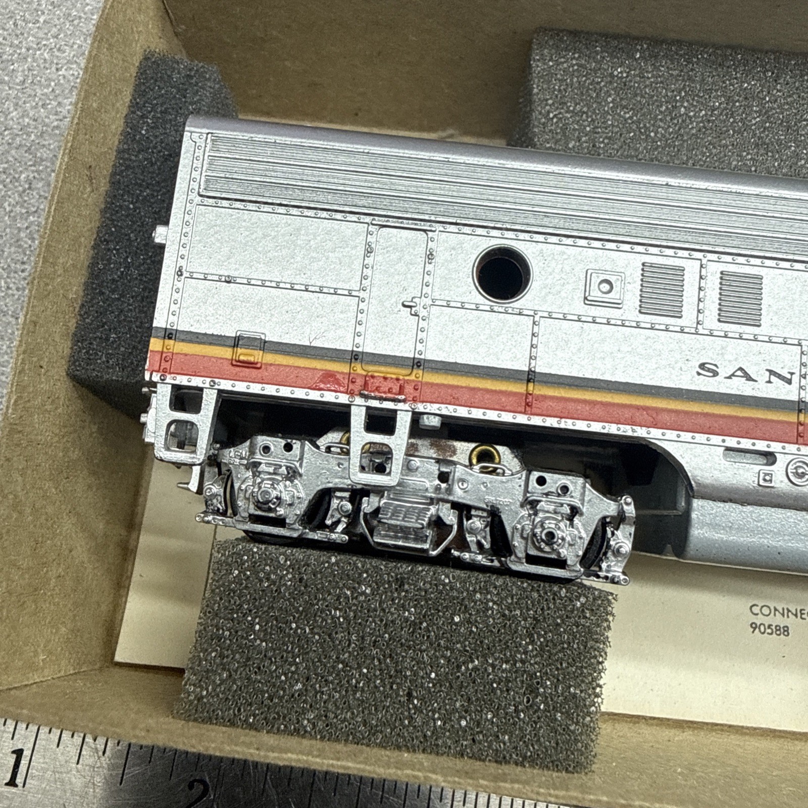 Athearn HO Santa Fe F7A Dummy Blue Box Warbonnet Assembled w/Box Vintage