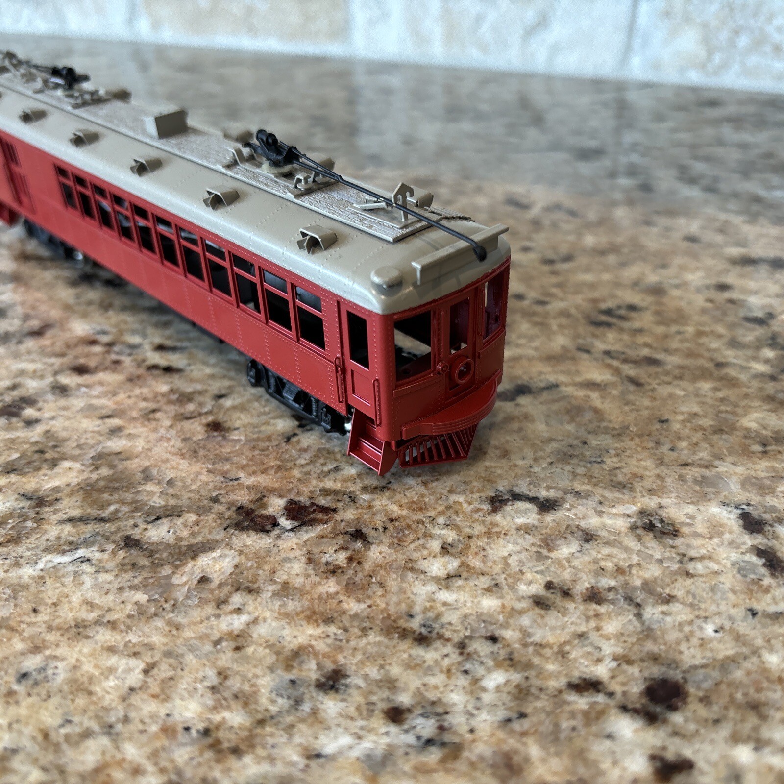 Brass HO NJ Custom Brass Pacific Electric Railways Combine #1372 Double Pole