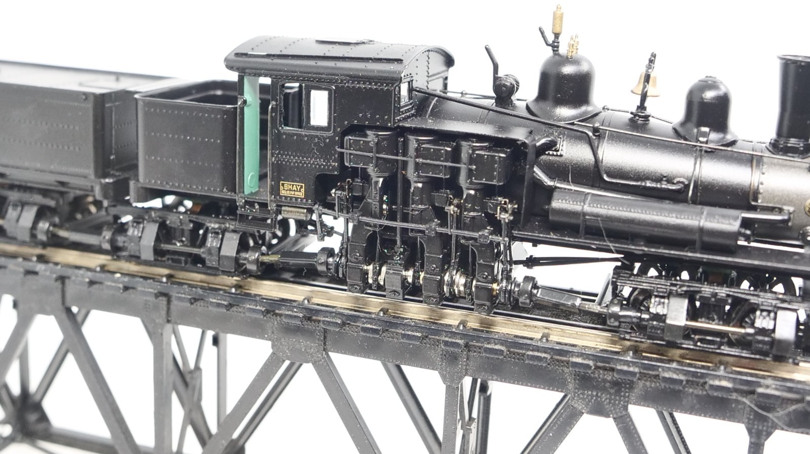 Spectrum 84704 HO 80 Ton 3 truck Shay Oil Bunker DCC SOUND Steam Loco Tested