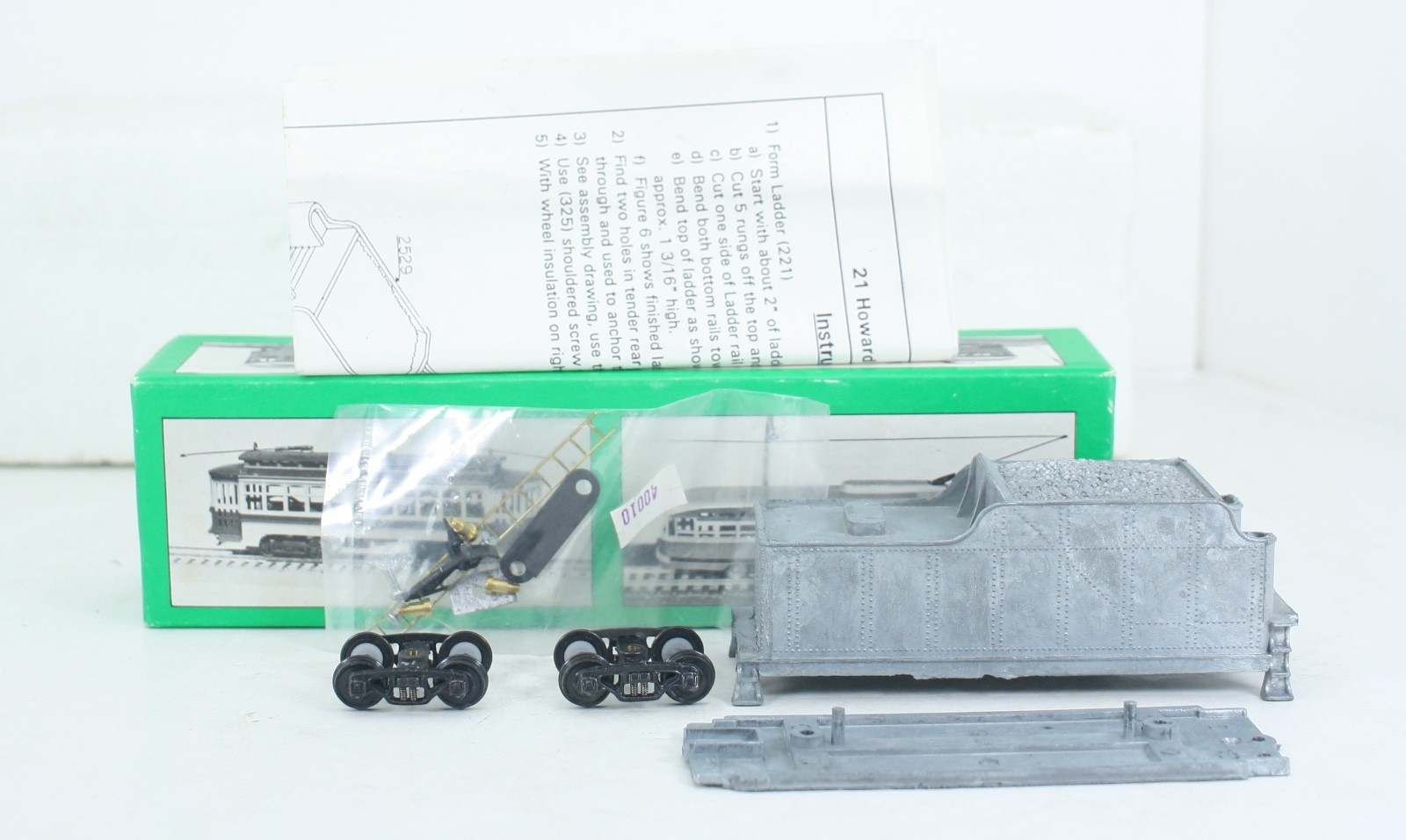 HO Scale Bowser 150032 All Metal 32’ Tender Kit Complete