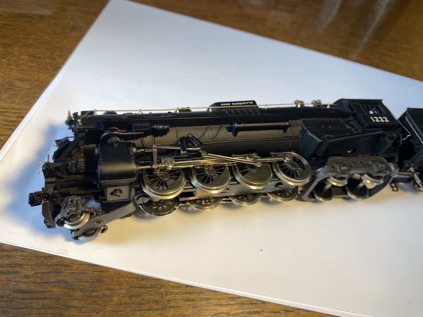 ENHANCED ACCURACY/KIT-BASHED HO scale Rivarossi Pere Marquette Berkshire #1222