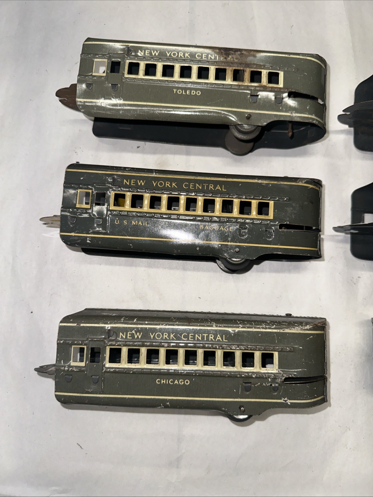 Marx Prewar Mercury NYC Wind Up Train Set Complete O Gauge Tin Litho Works