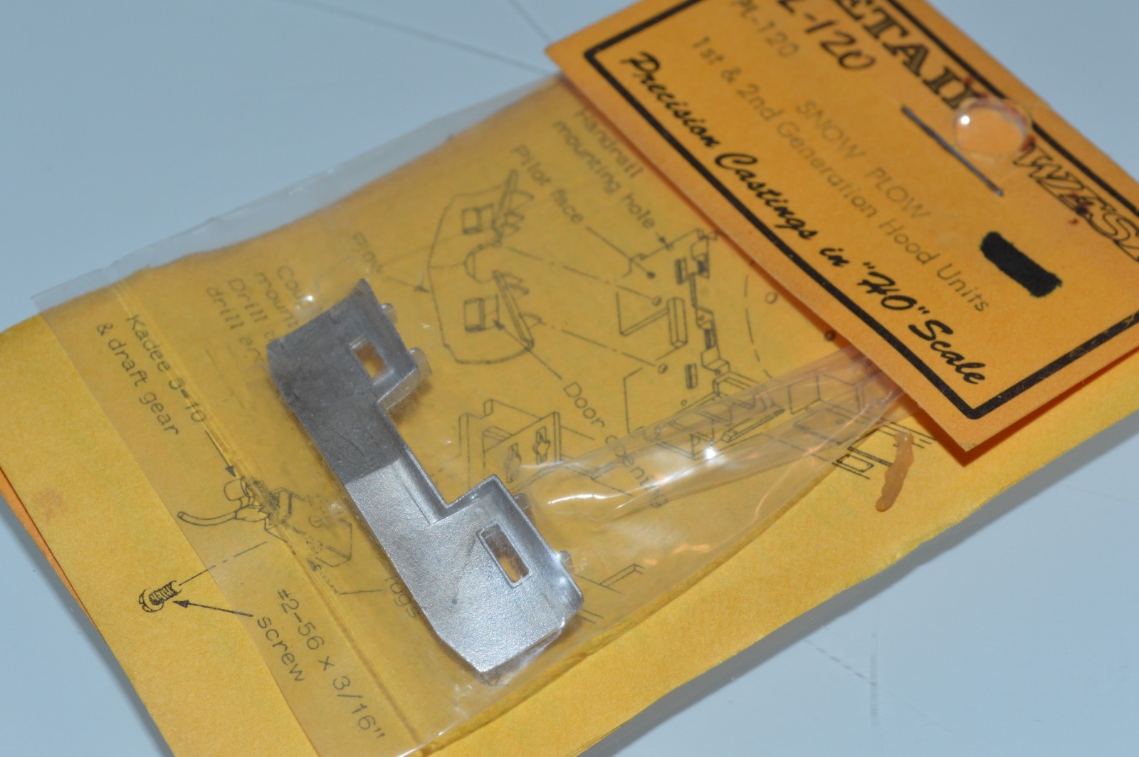 HO scale locomotive PARTS metal Details West PL-120 snow plow