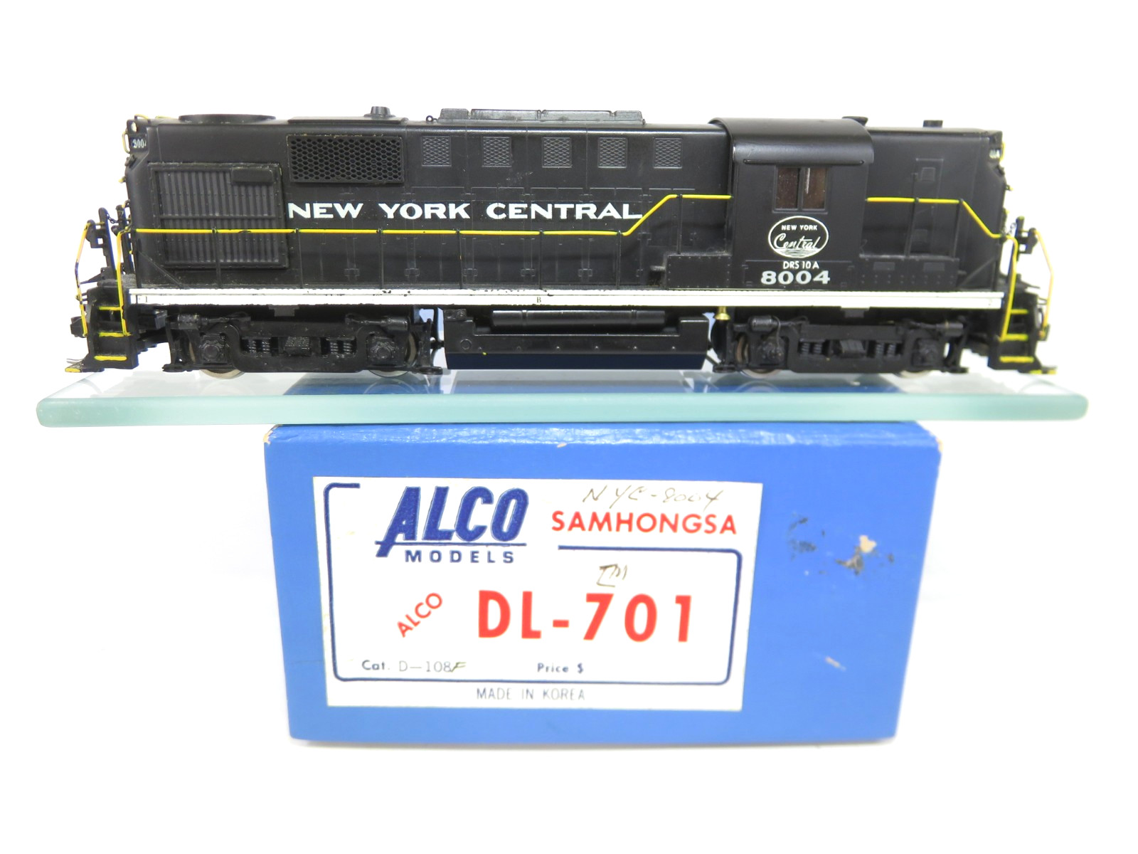 Alco Models Brass D-108 HO New York Central Alco RS-11 DL-701 Diesel Locomotive