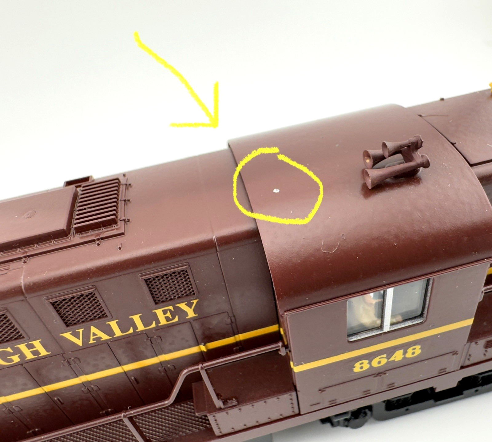 VINTAGE Atlas Classic HO Scale Lehigh Valley RS-11 Locomotive Road #8648