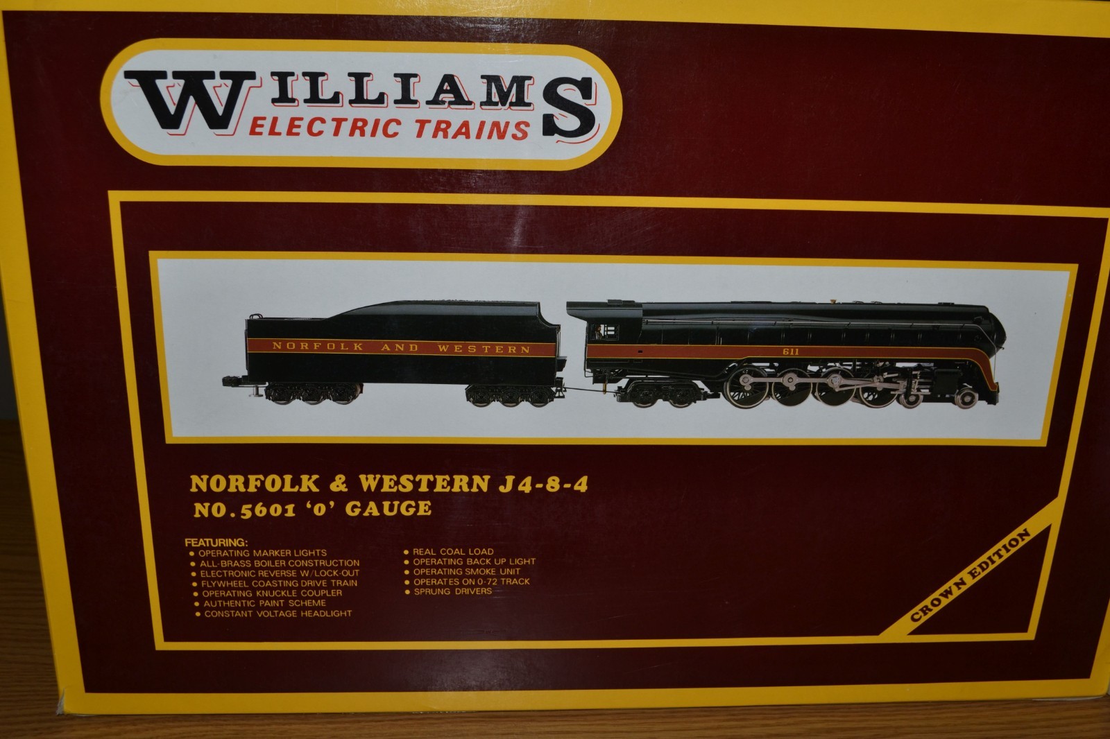 Williams Brass Norfolk & Western #611 Class J 4-8-4 Locomotive 3-Rail 5601 Video