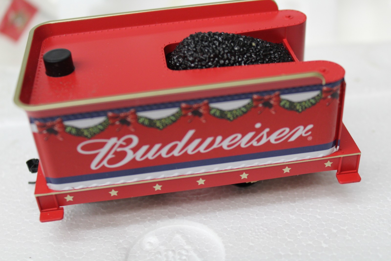 Hawthorne Village Budweiser Train Locomotive & Tender Holiday Express Bradford