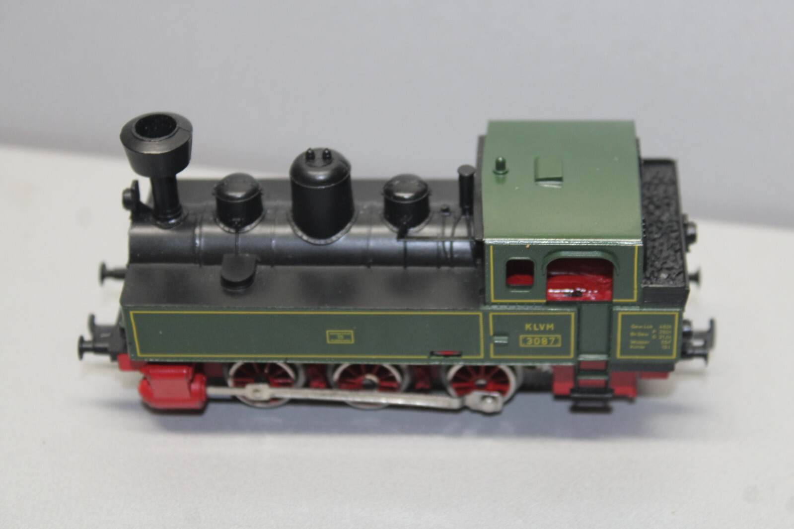 Märklin 3087 Steam Locomotive Country Railway Green Black KLVM Scale H0