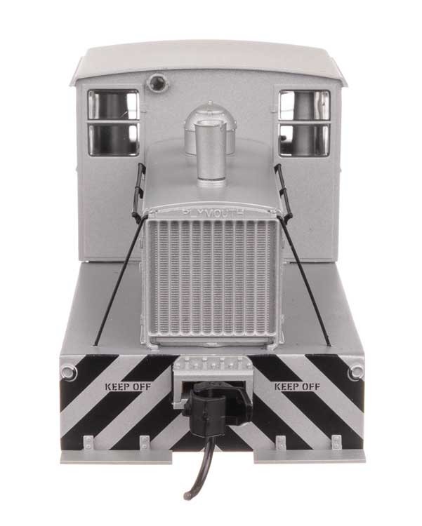Walthers HO Scale Plymouth ML-8 Industrial Switcher Silver % Black Stripes ~ DCC