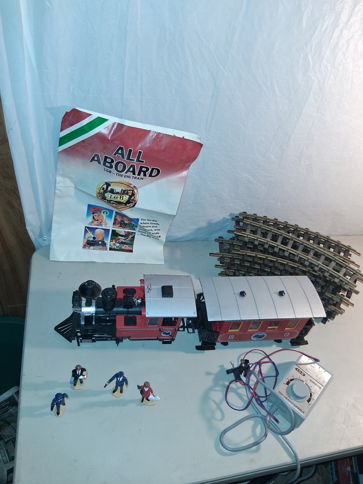 Lehmann LGB West Germany Made Train, Tracks, Book And Figures.
