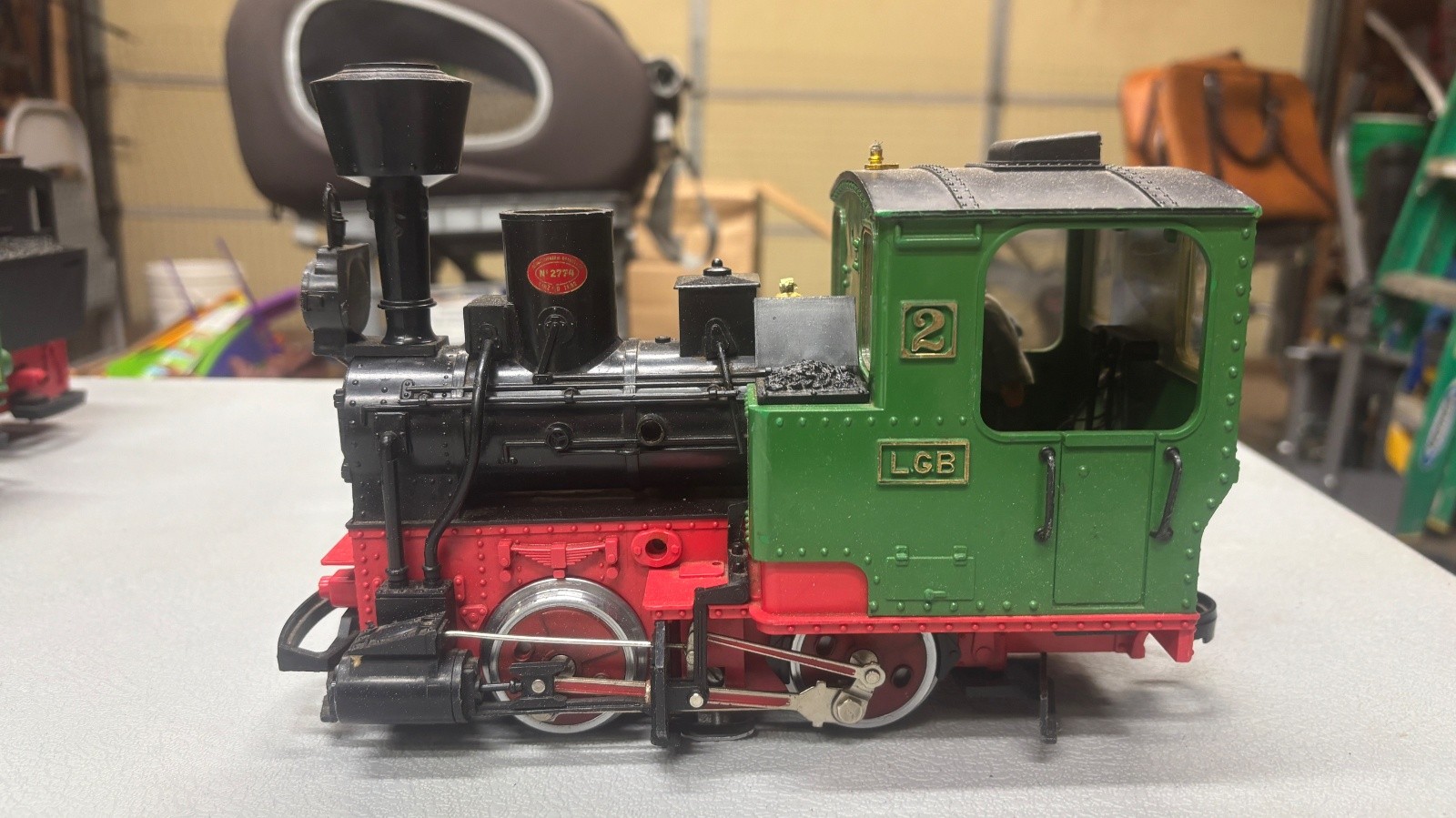 LGB Stainz G Scale 0-4-0 Steam Locomotive No.2 Green Black Red 2774