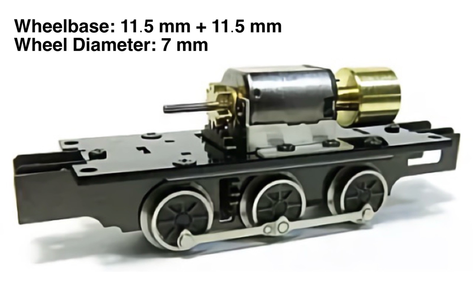 N/HOn30/HOe/009 Scale Aru 0-6-0 Steam Locomotive Power Drive Chassis 11.5mm/7mm