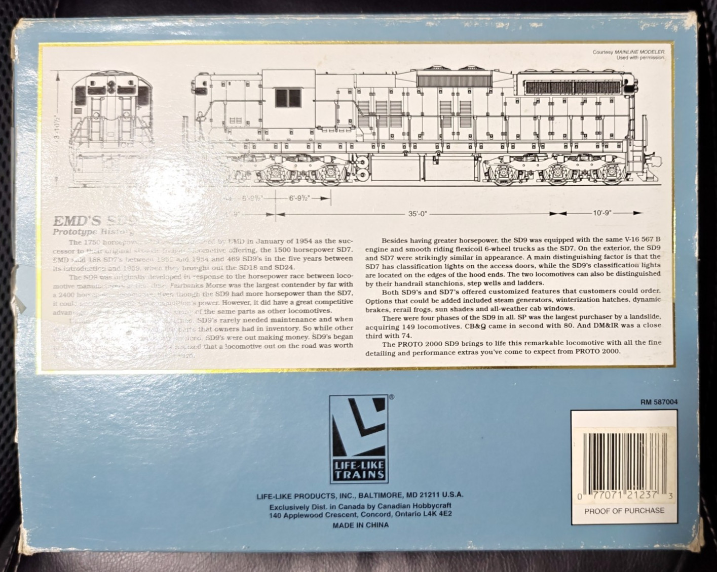 PROTO 2000 Series Conrail 6923 SD9 DCC No Sound #21237 HO Scale